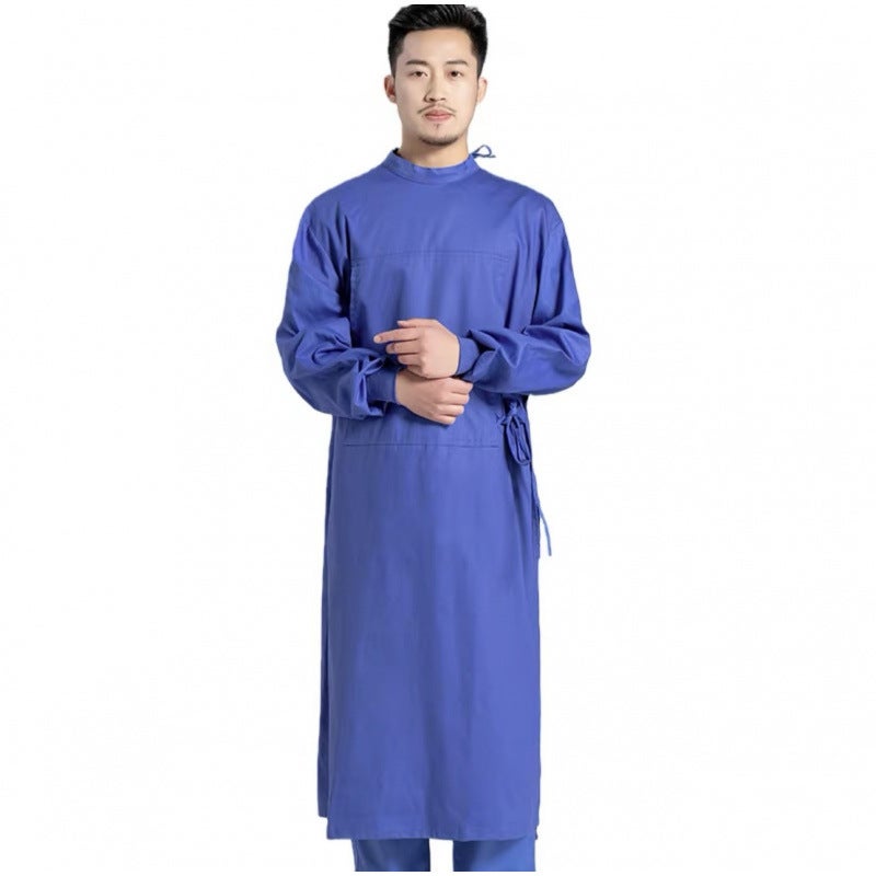 Pure Cotton Surgical Gown For Medical Professionals, Dental Implant Doctor Workwear, Green Scrub Suit, Surgical Gown For Professionals - Image 1