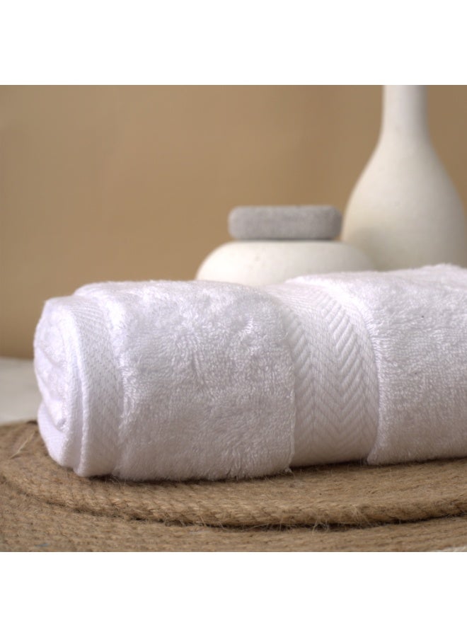 تى ام هوم فوطة حمام بيضاء فائقة النعومة من TM HOME – قطن طبيعي 100% بجودة فندقية فاخرة – امتصاص عالي وتجفيف سريع – ملمس حريري آمن على البشرة ومتانة تدوم طويلاً - Image 2