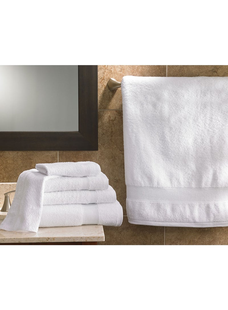 تى ام هوم فوطة حمام بيضاء فائقة النعومة من TM HOME – قطن طبيعي 100% بجودة فندقية فاخرة – امتصاص عالي وتجفيف سريع – ملمس حريري آمن على البشرة ومتانة تدوم طويلاً - Image 3