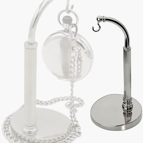 TAURISH Pocket Watch Hanging Half Arch Stand Arched Holder Display Silver stand ( Watch Not Included ) - Image 4