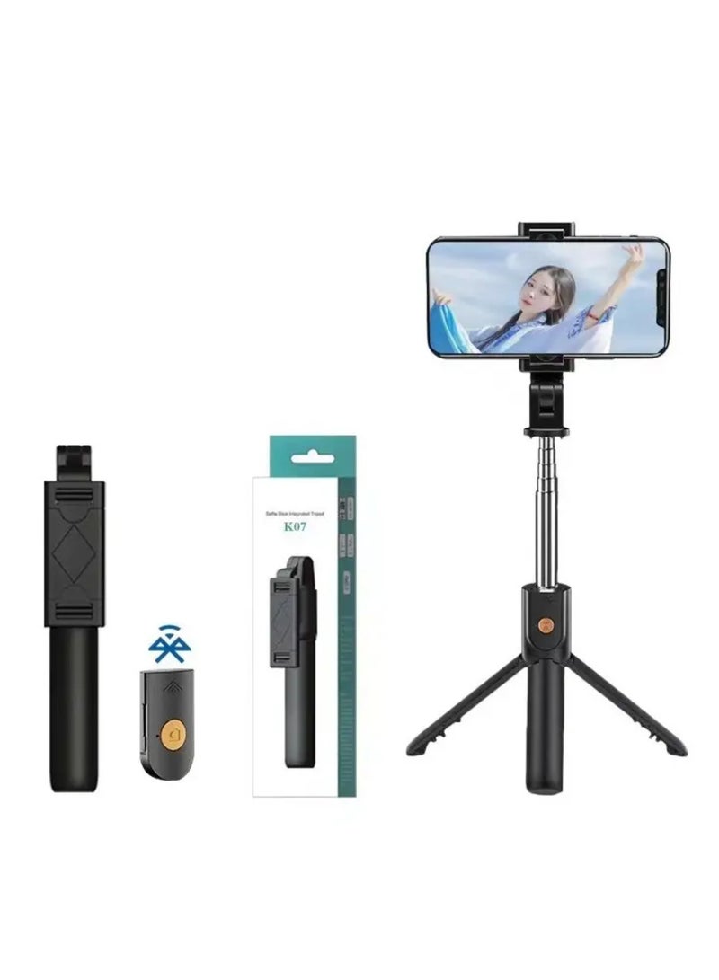 Foldable mini tripod is a compact, lightweight support device designed for stabilizing cameras, smartphones.It is essy to folds down to a small size, making it easy to carry in a bag or pocket.  - Image 1