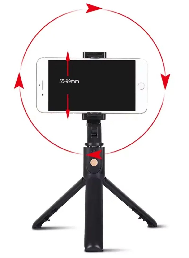 Foldable mini tripod is a compact, lightweight support device designed for stabilizing cameras, smartphones.It is essy to folds down to a small size, making it easy to carry in a bag or pocket.  - Image 2