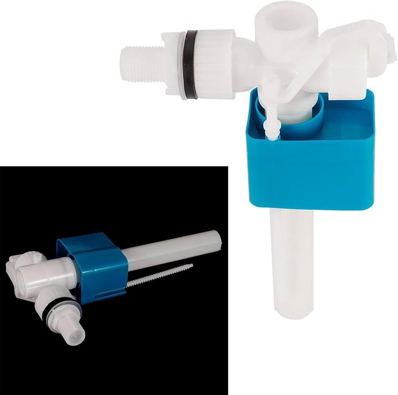 Plastic G1 2 Inch Side Entry Inlet Valve Brass Handle Water Valve For Toilet Cistern - Image 1