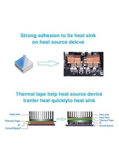 SYOSI MixColours Thermal Adhesive Tape 25M x 20mm x 0.25mm High Performance Thermally Conductive Tape Apply for Coolers Heat Sink LED Strips Computer CPU GPU Easy to Apply High Durability  - Image 4