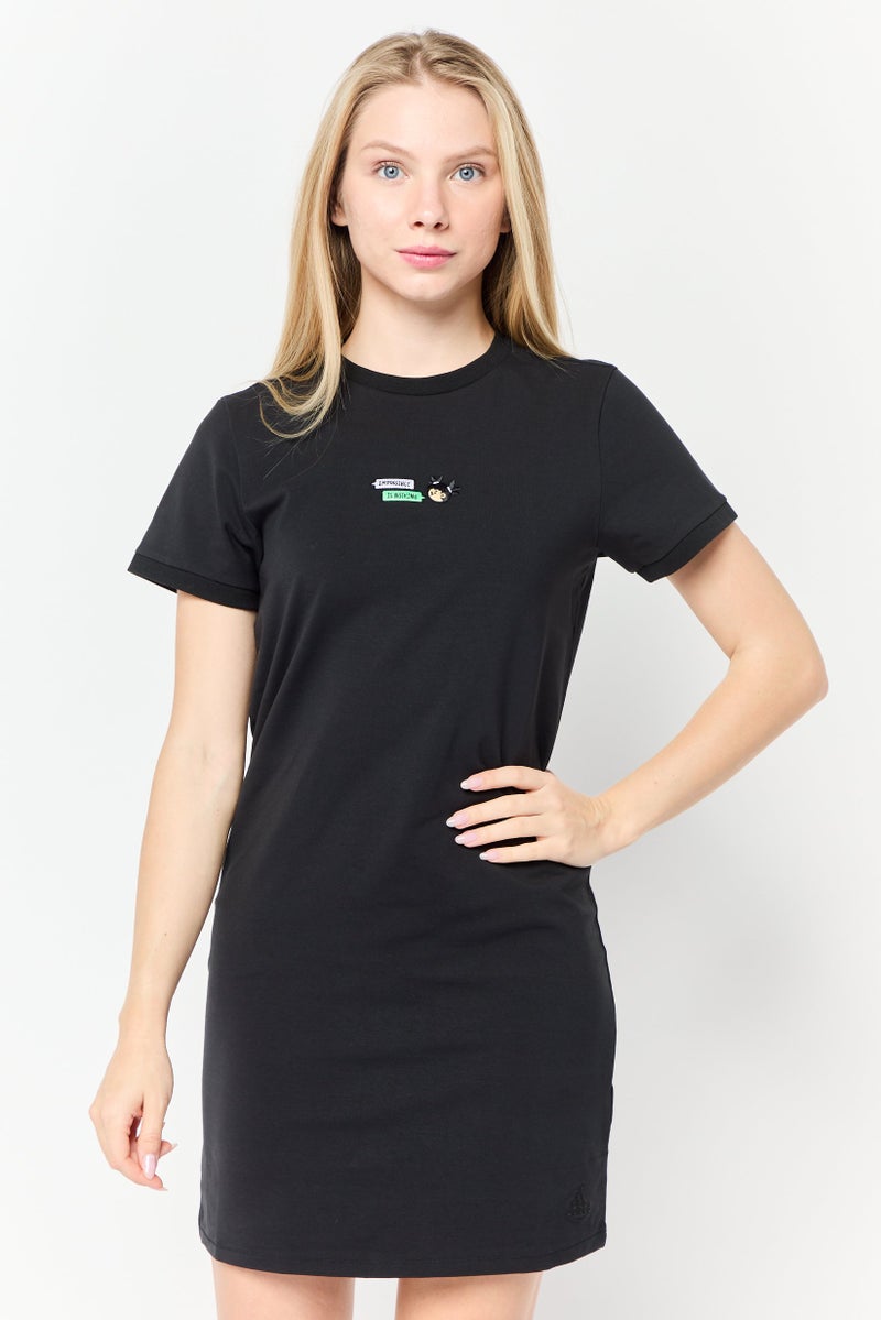 Adidas Women Sportswear Fit Training Mini Dress, Black  - Image 1