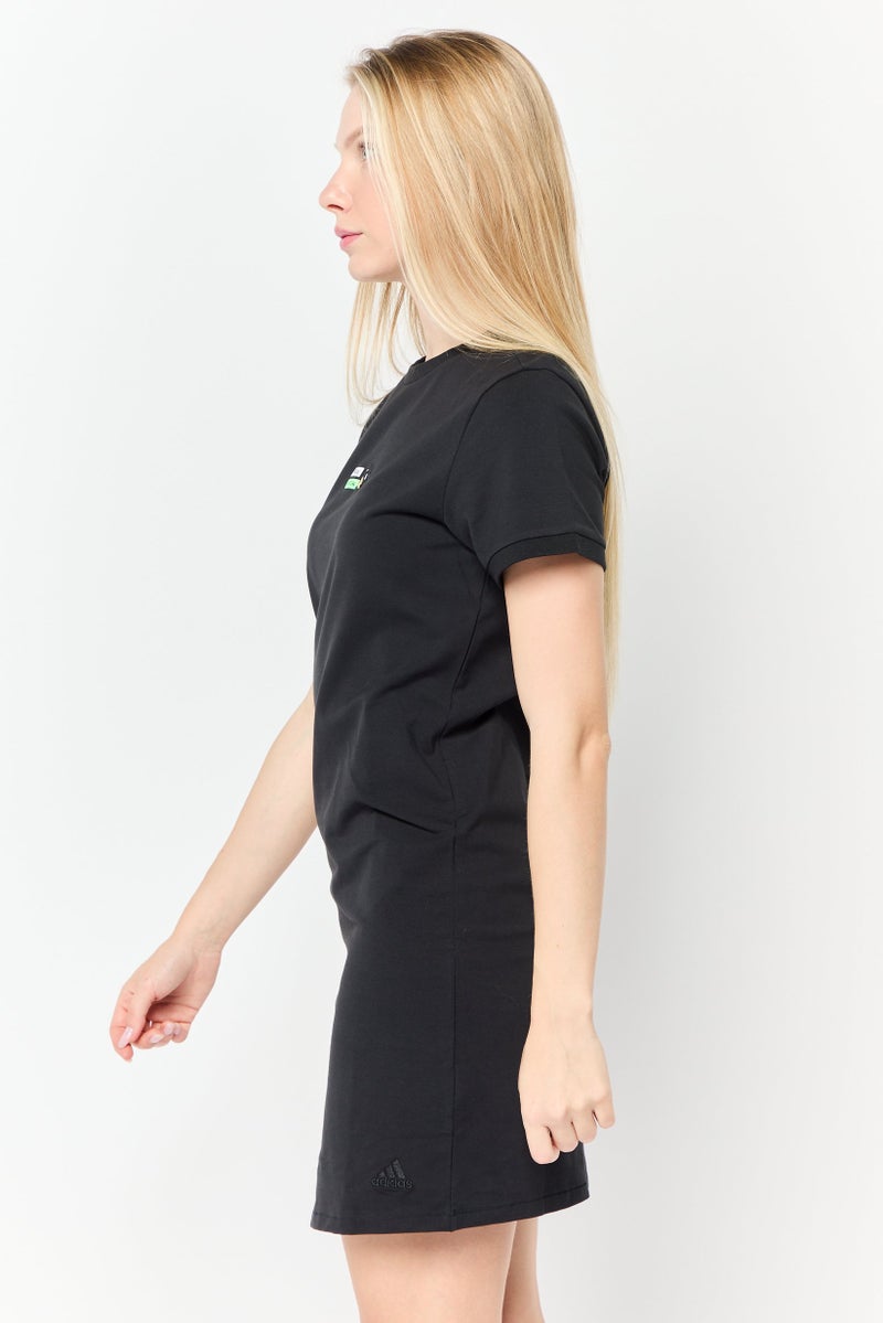 Adidas Women Sportswear Fit Training Mini Dress, Black  - Image 3
