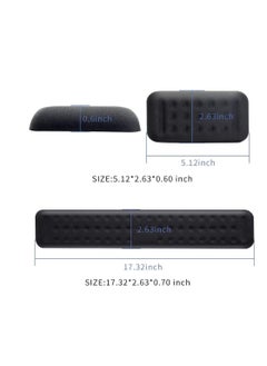 DUNISO Memory Foam Keyboard And Mouse Wrist Rest Pad, Ergonomic Keyboard Wrist Rest, Wrist Support Pad, Keyboard Support, Pain Relief Easy Typing For Desktop Computer,  Office And Laptop  - Image 2