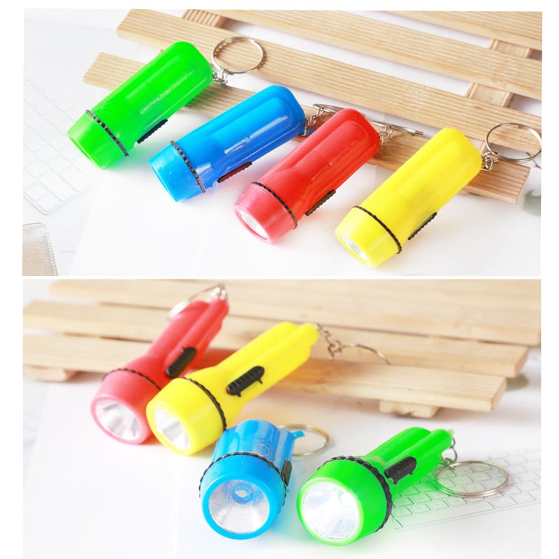 Winbar Mini Flashlight Keychain, 24PCS Bulk Assorted Colors Toy Flashlight for Hiking Camping Party for Kids Night Reading Party Camping Emergency and Hunting - Image 3