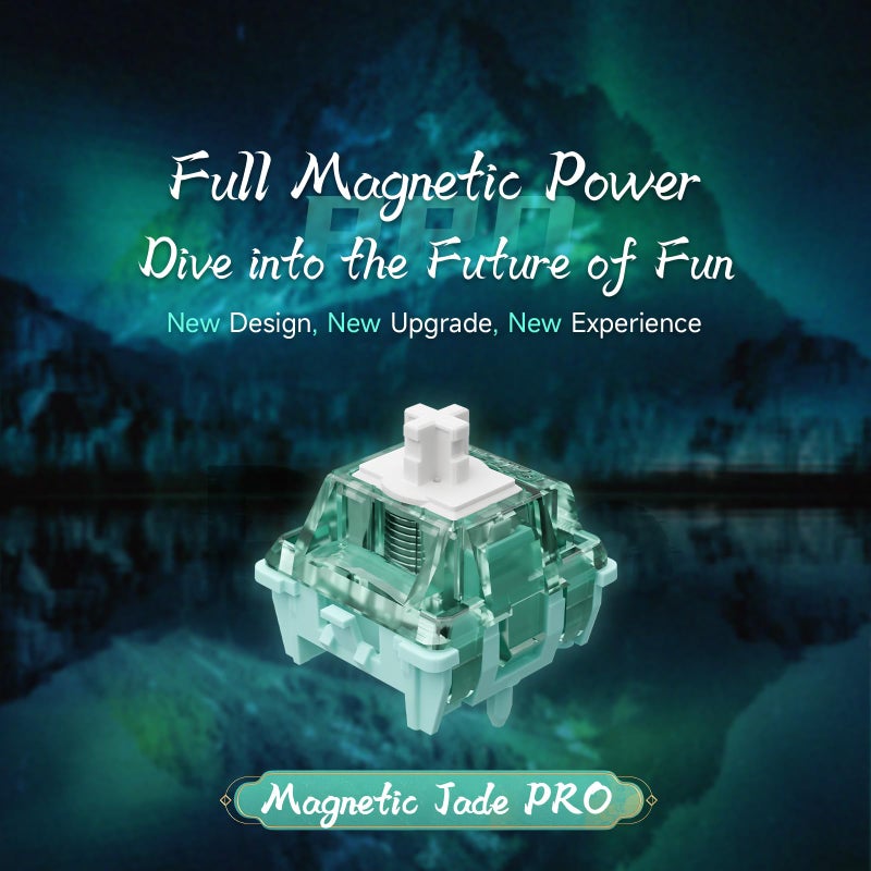 GATERON Magnetic Jade Pro Keyboard Switches, Linear Factory Pre-lubed Freely Setting Pre-Travel 20mm Longer Spring Key Switches for Magnetic Gaming Keyboard(70PCS) - Image 4
