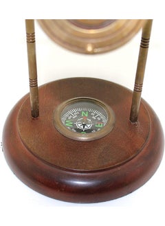 Keyfim Shop Decorative Compass Brass Hourglass 16*10 cm  - Image 2