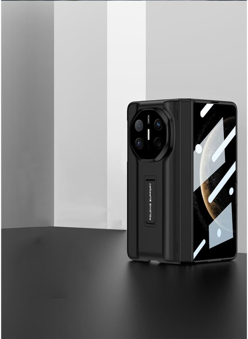 عام غطاء مغناطيسي لهواوي ميت X6، مزود بحامل قائم مدمج وحامي شاشة، غطاء PC صلب كامل الحماية للهاتف. - Image 2