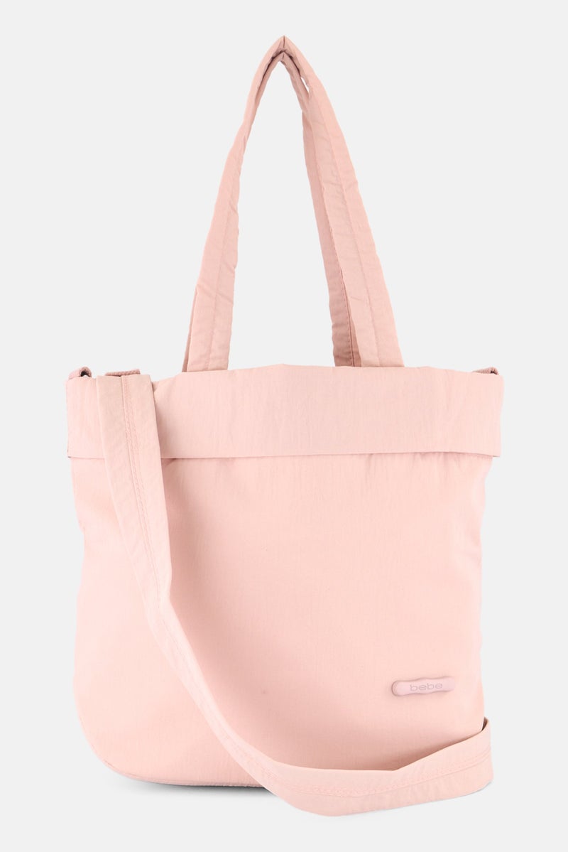 bebe Women Brand Logo Handbag, Peach  - Image 3