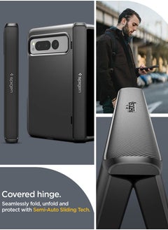 Spigen غطاء حماية Slim Armor Pro لهاتف Pixel Fold (2023) مع غطاء مفصلي - أسود  - Image 4