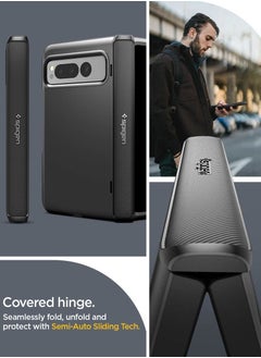 Spigen Slim Armor Pro for Pixel Fold Case Cover (2023) with Hinge Coverage - Black  - Image 4