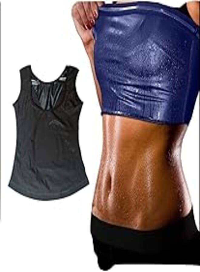 Generic Chaos Nutrition Gear Neoprene Sweat Sauna Tank Tops for Women, Weight Loss, Sauna Sweat Workout, Sliming Suit
