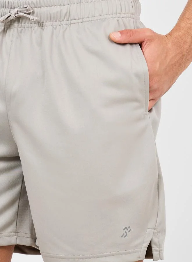 Styli Active Grey Ultra Soft Micro Poly 9Inch Shorts for Men | Best Price UAE