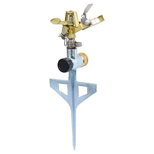 Melnor 9536CH 9536H All Metal Pulsating Sprinkler with Step Spike, Head & Base - Image 2