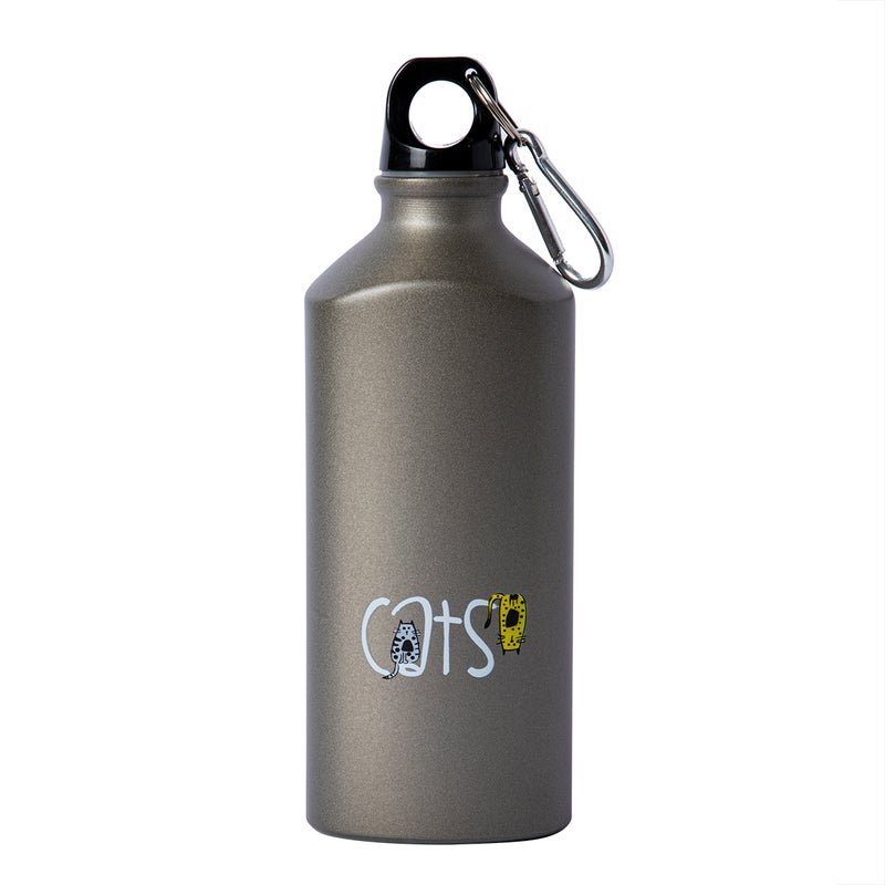 Biggdesign Cats Aluminum Water Bottle, 600ML - Image 1