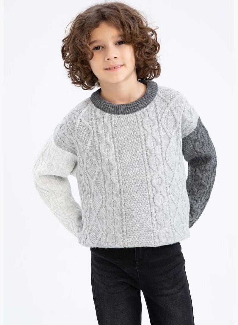 ديفاكتو بلوزة بقصة فضفاضة وياقة دائرية وأكمام طويلة للأولاد - Image 4