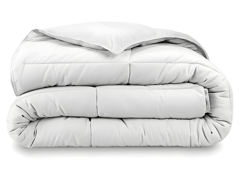 Texlux Ultra-Soft 300 GSM AC Comforter - Double, White, 90" x 100" - Image 2