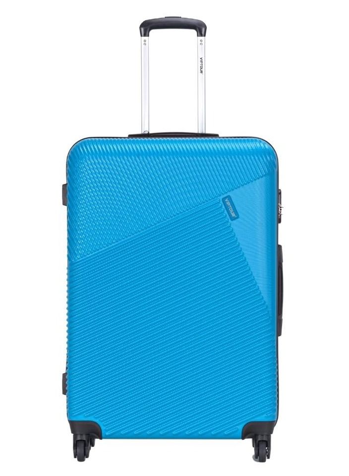 فيبتور مجموعة عربة نقل حقائب بعجلات صلبة بنظام فرامل مانعة للانغلاق مكونة من 3 قطع وعجلات دوارة برقم إقفال بمقاسات 20/24/28 بوصة - أزرق - Image 2