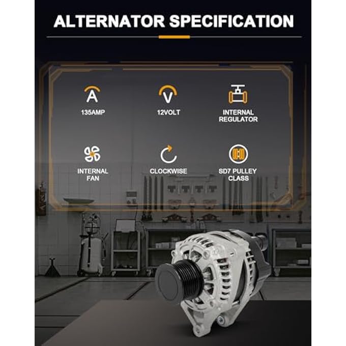 ROADFAR New Alternator Compatible for Honda for Civic 1.5L 2016-2017, Replace 21237 - Image 2