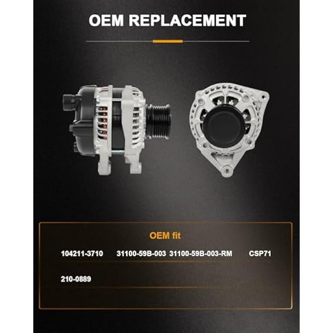 ROADFAR New Alternator Compatible for Honda for Civic 1.5L 2016-2017, Replace 21237 - Image 3