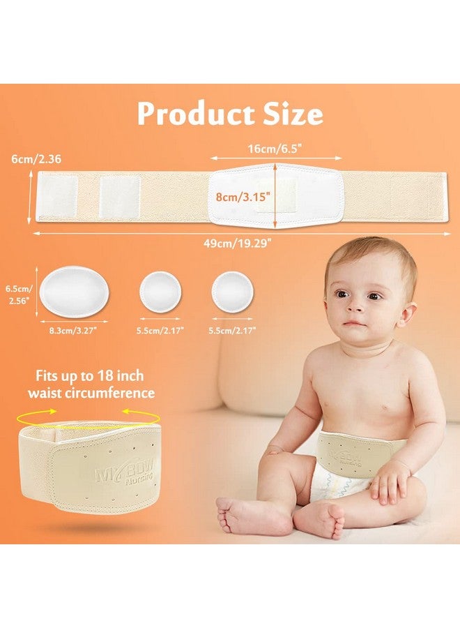 Mybow Umbilical Hernia Belt Baby Belly Button Band Newborn Cover Infant Tummy Wrap Umbilical Cord Belt Baby Support Truss Child Adjustable Belly Band Abdominal Navel Relief (Medium) - Image 5