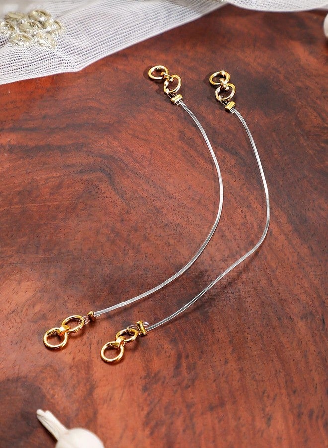 SUPER SOFTENER Invisible Transparent Adjustable Ear Support Chains (2 Pairs) & Ear Lobe Support Patches for Heavy Earrings (40 Stickers) - Image 4