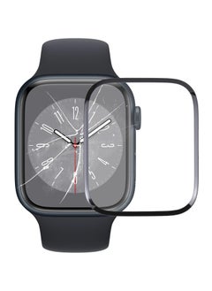 TWEGGON Apple Watch Screen Protector 41MM  Full Coverage 3D HD Screen Protector for Apple Watch Series 9/8/7 41mm Black/Clear  - Image 1