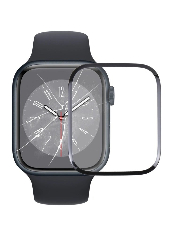 TWEGGON - Apple Watch Screen Protector 41MM  Full Coverage 3D HD Screen Protector for Apple Watch Series 9/8/7 41mm Black/Clear - Image 1