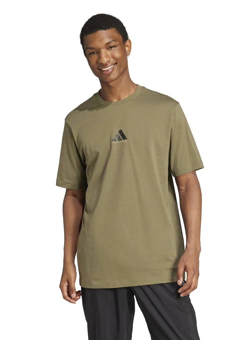 Adidas codes photoreal men graphic t-shirt