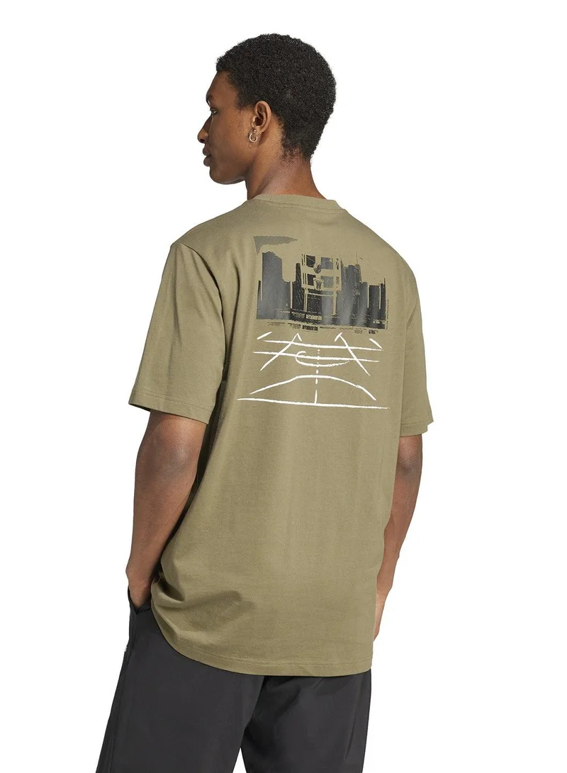 Adidas codes photoreal men graphic t-shirt
