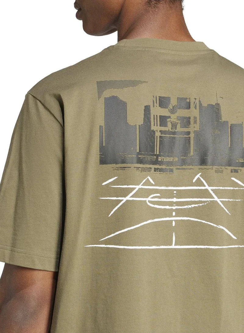Adidas codes photoreal men graphic t-shirt
