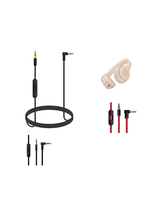 erorex كابل بديل لسماعات Beats Studio 3 2 Mixr Sound Engineer Pro Solo 3 2 مع ميكروفون مدمج Beats By Dr Dre Solo Studio Pro Detox سلك تمديد  - Image 2