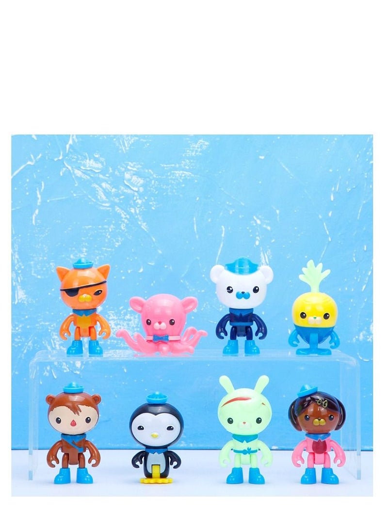 Y&D 8-Piece The Octonauts Toy Set 6.5centimeter 