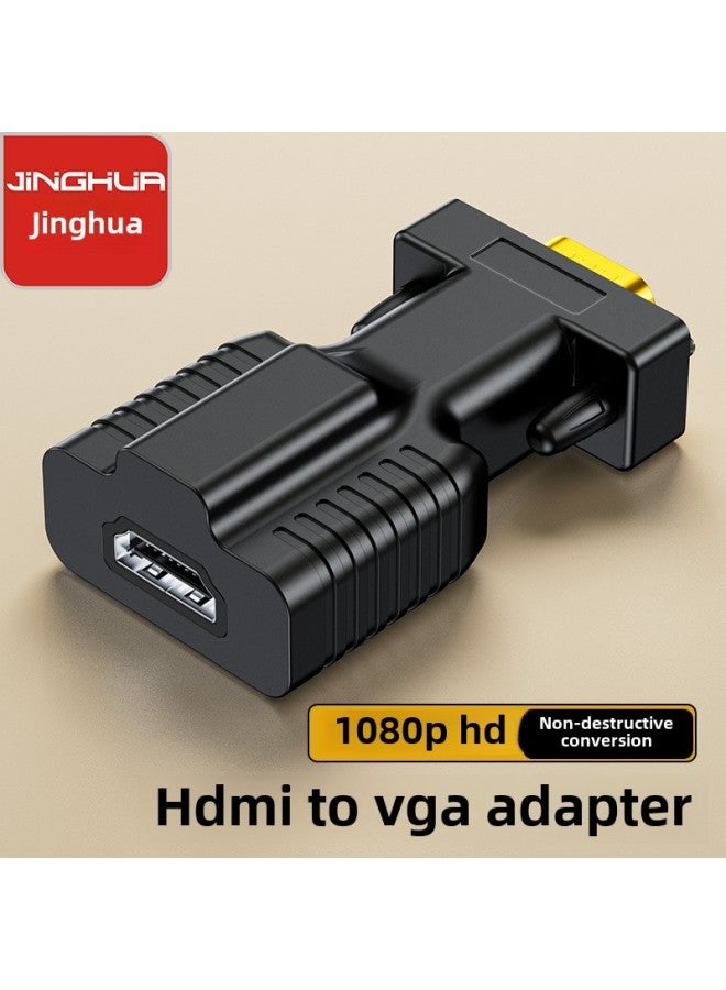 Hdmi Female To Vga Male Adapter With Audio Set-top Box Projector Notebook HDMI HD VGA Converter-Color:HDTV To VGA-no Audio  - Image 1