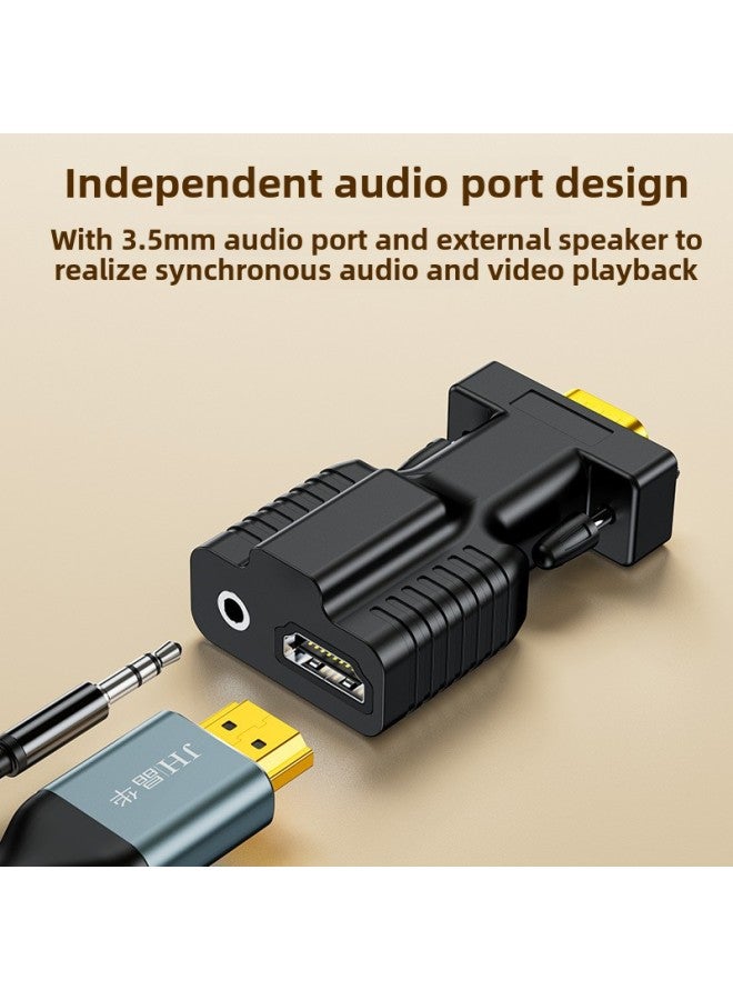 Hdmi Female To Vga Male Adapter With Audio Set-top Box Projector Notebook HDMI HD VGA Converter-Color:HDTV To VGA-no Audio  - Image 3