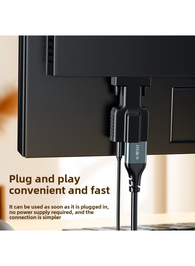 Hdmi Female To Vga Male Adapter With Audio Set-top Box Projector Notebook HDMI HD VGA Converter-Color:HDTV To VGA-no Audio  - Image 5