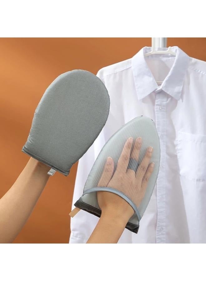 2 PCS Garment Steamer Ironing Glove, Waterproof Anti Steam Mitt with Finger Loop, Heat Resistant Complete Care Protective Garment  - Image 2