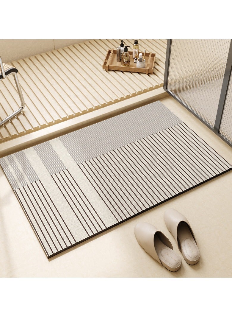 XiuWoo Diatom Bath Mat（1pc 40*60CM）, Anti-Slip Bathroom Floor Mats and Quick Dry Bath Rug, Super Absorbent Bathtub Mat with Non-Slip, Thickened,Soft, Easier Clean Carpet - Image 1