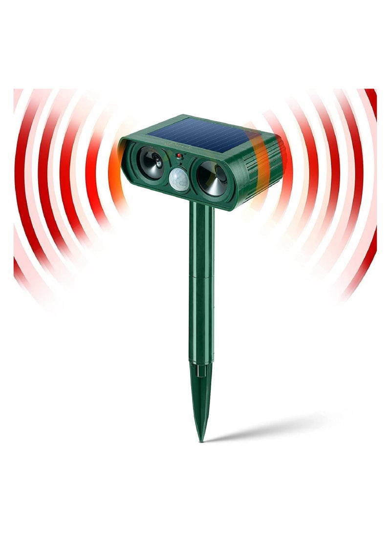 KASTWAVE Ultrasonic Animal Repeller Solar Outdoor Animal Repeller Waterproof Motion Sensor Repel Dogs Cat Squirrels Raccoon Rabbit Fox More - Image 1