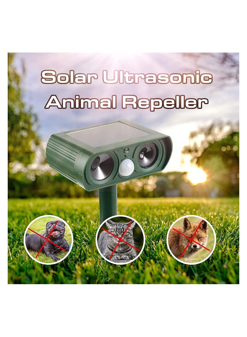 KASTWAVE Ultrasonic Animal Repeller Solar Outdoor Animal Repeller Waterproof Motion Sensor Repel Dogs Cat Squirrels Raccoon Rabbit Fox More - Image 3