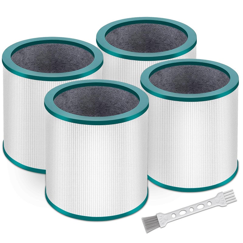 NXBHG TP01 TP02 Replacement Filter 4 Pack Compatible with Dyson Pure Cool Link TP01 TP02 TP03 BP01 AM11 Tower 360 True Filter Compare to Part  96812603