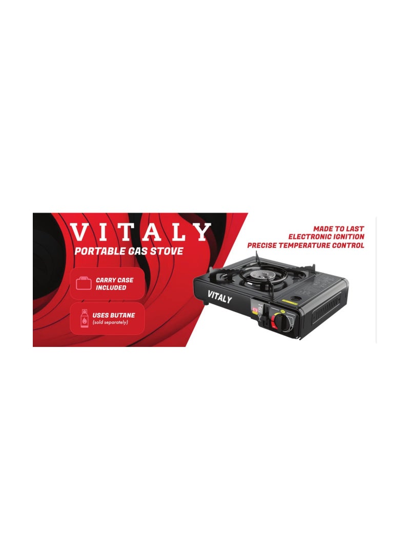 Vitaly Portable Gas Stove Black Color for Outdoor Cooking - Image 4