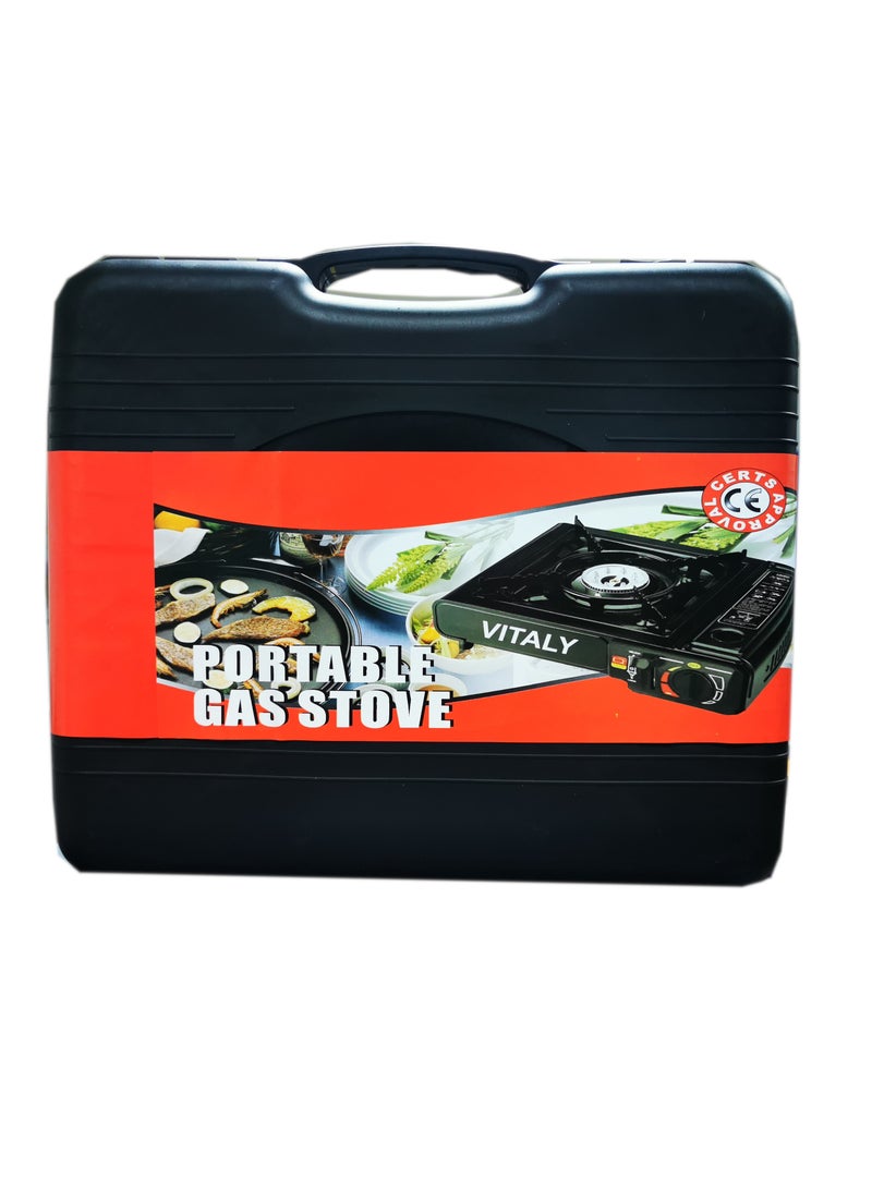 Vitaly Portable Gas Stove Black Color for Outdoor Cooking - Image 3