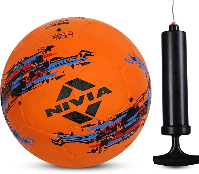 نيفيا Nivia Storm White Moulded Football with Pump