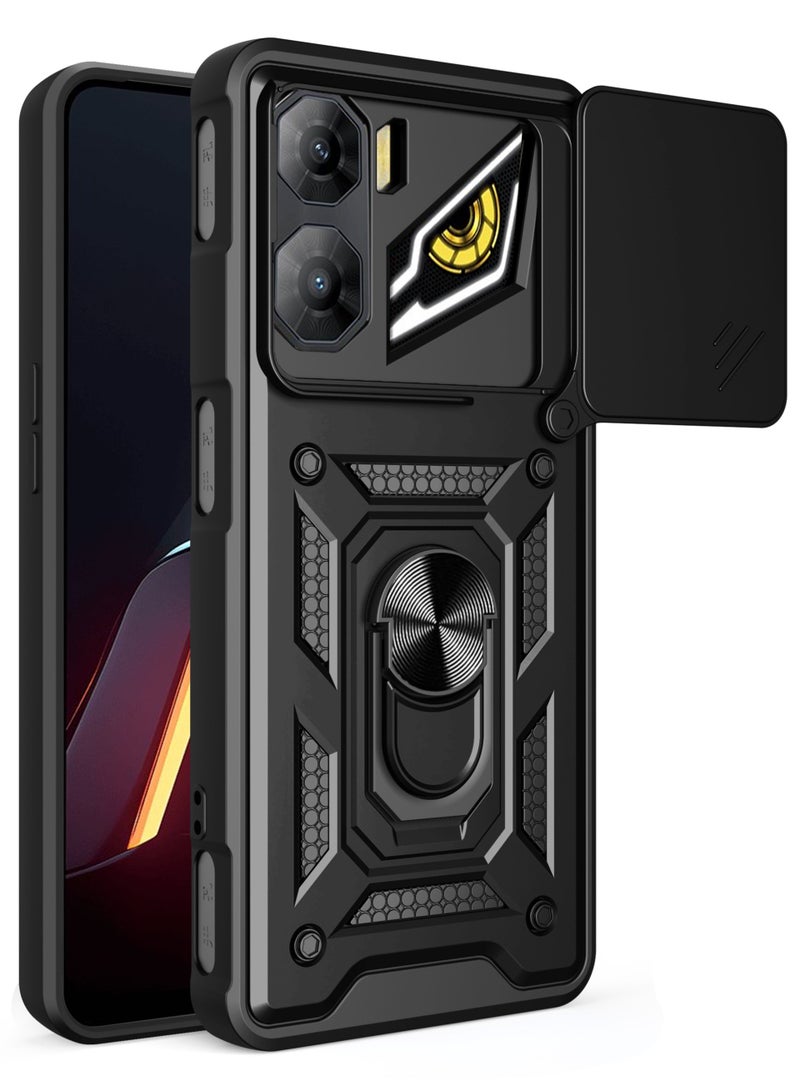 Fankalo Phone Cover for ZTE nubia Neo 3 with Slide Camera Cover Drop Protective Phone Case with Magnetic Car Mount Holder - Image 1