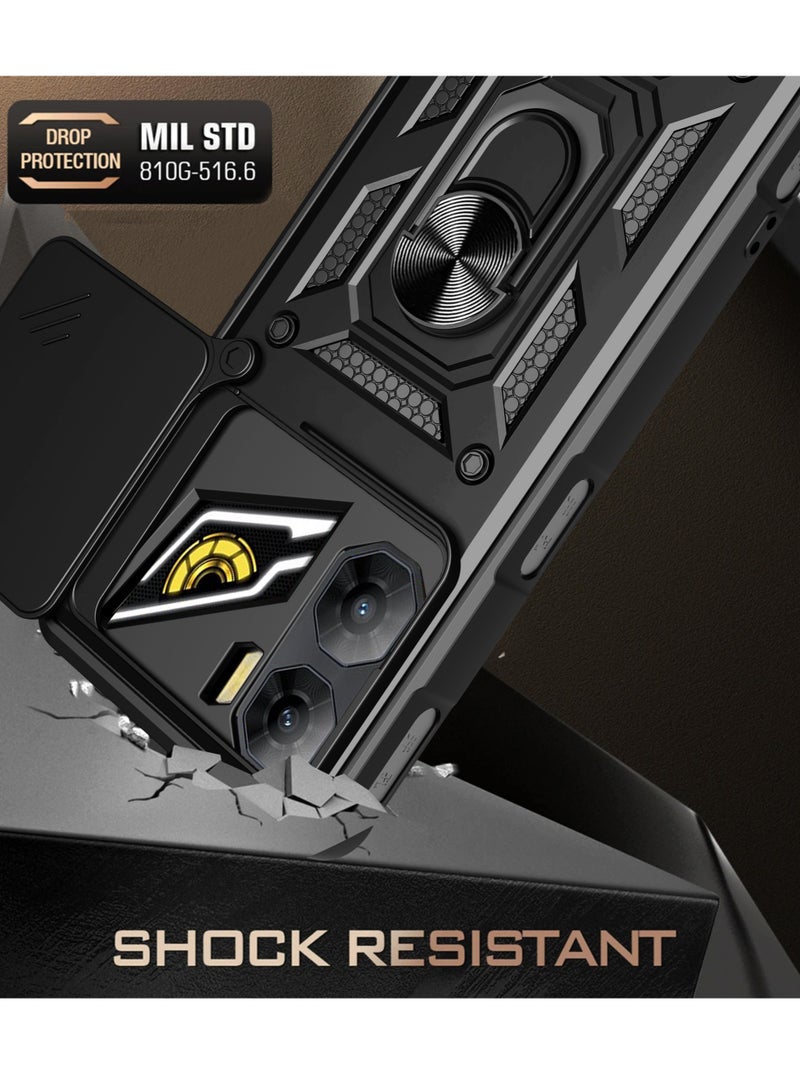 Fankalo Phone Cover for ZTE nubia Neo 3 with Slide Camera Cover Drop Protective Phone Case with Magnetic Car Mount Holder - Image 3