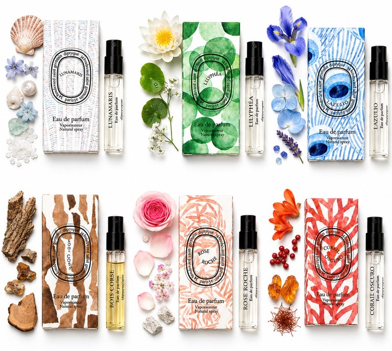 Diptyque perfume set consisting of 6 pieces, 2 ml each - Image 3